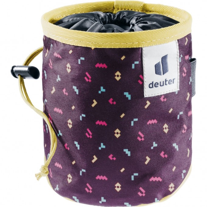 Мешок для магнезии DEUTER 2021-22 GRAVITY CHALK BAG I AUBERGINE BLOCKS-TURMERIC 3391322_5807