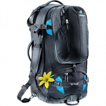 Рюкзак DEUTER TRAVELLER 60+10 SL Black-turquoise