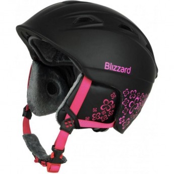 Зимний шлем BLIZZARD 2020-21 VIVA DEMON BLACK MATT/MAGENTA FLOWERS